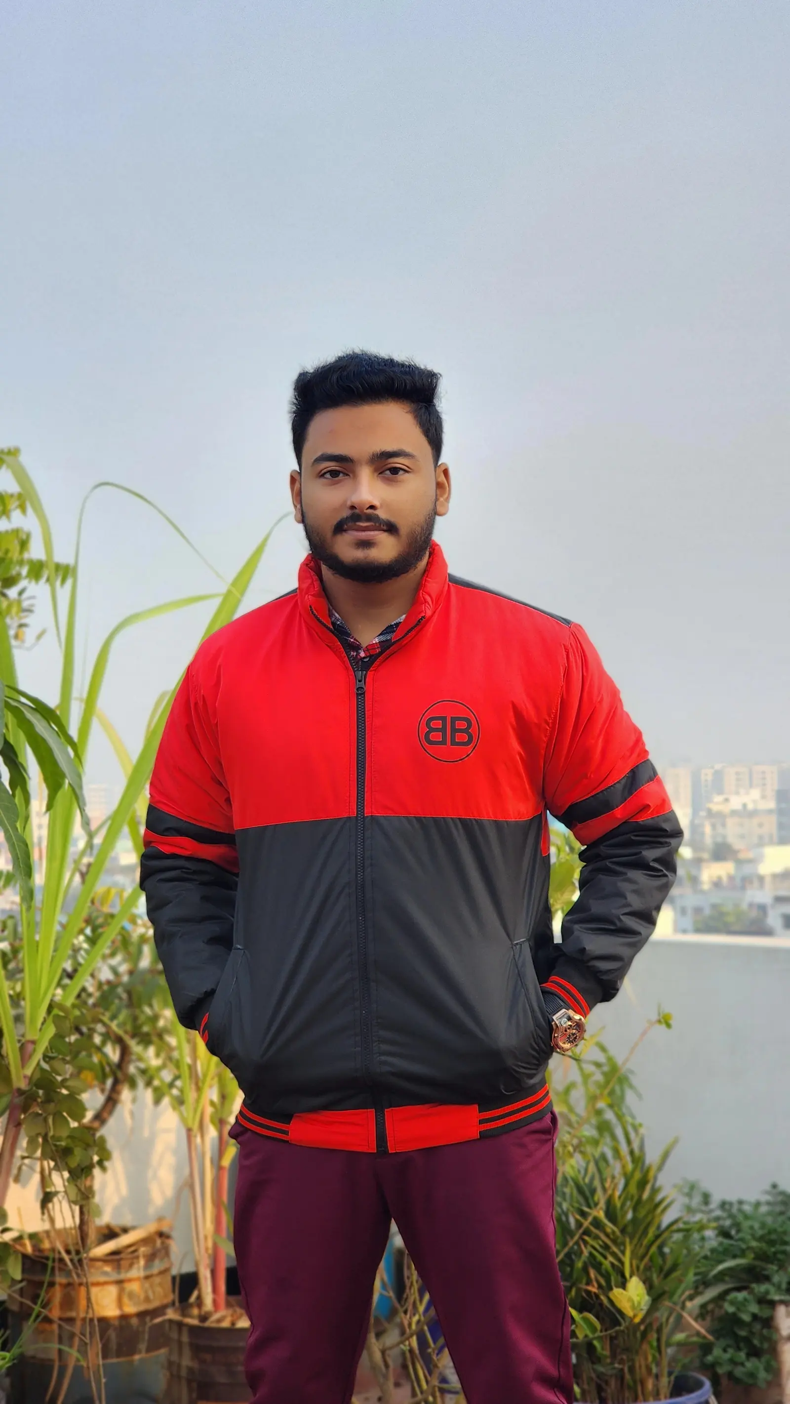 Red & Black BB Winter Jacket
