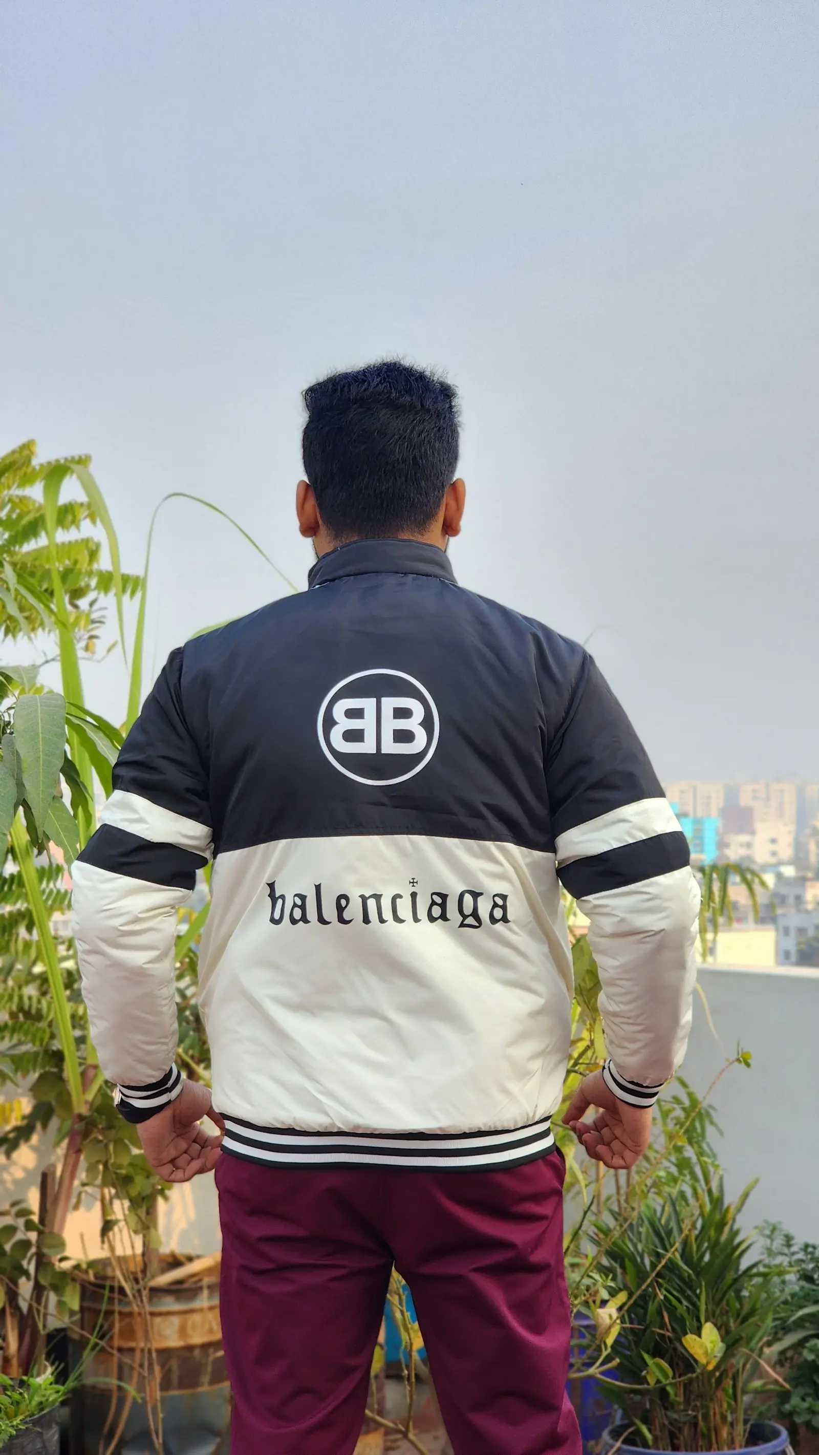 BB Black & White Premium Winter Padding Jacket