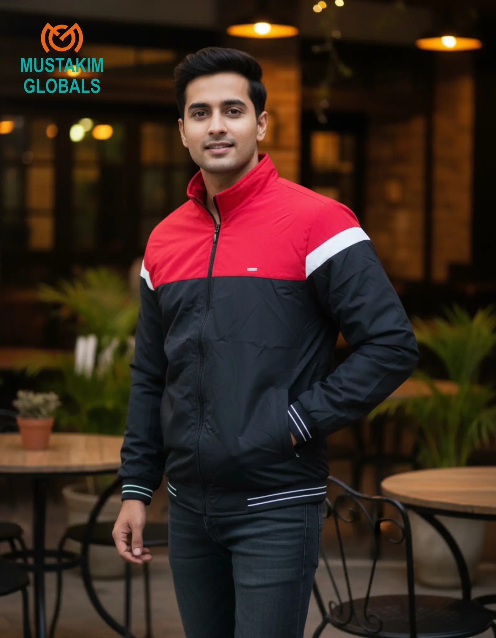 Premium Red Black Padding Jacket