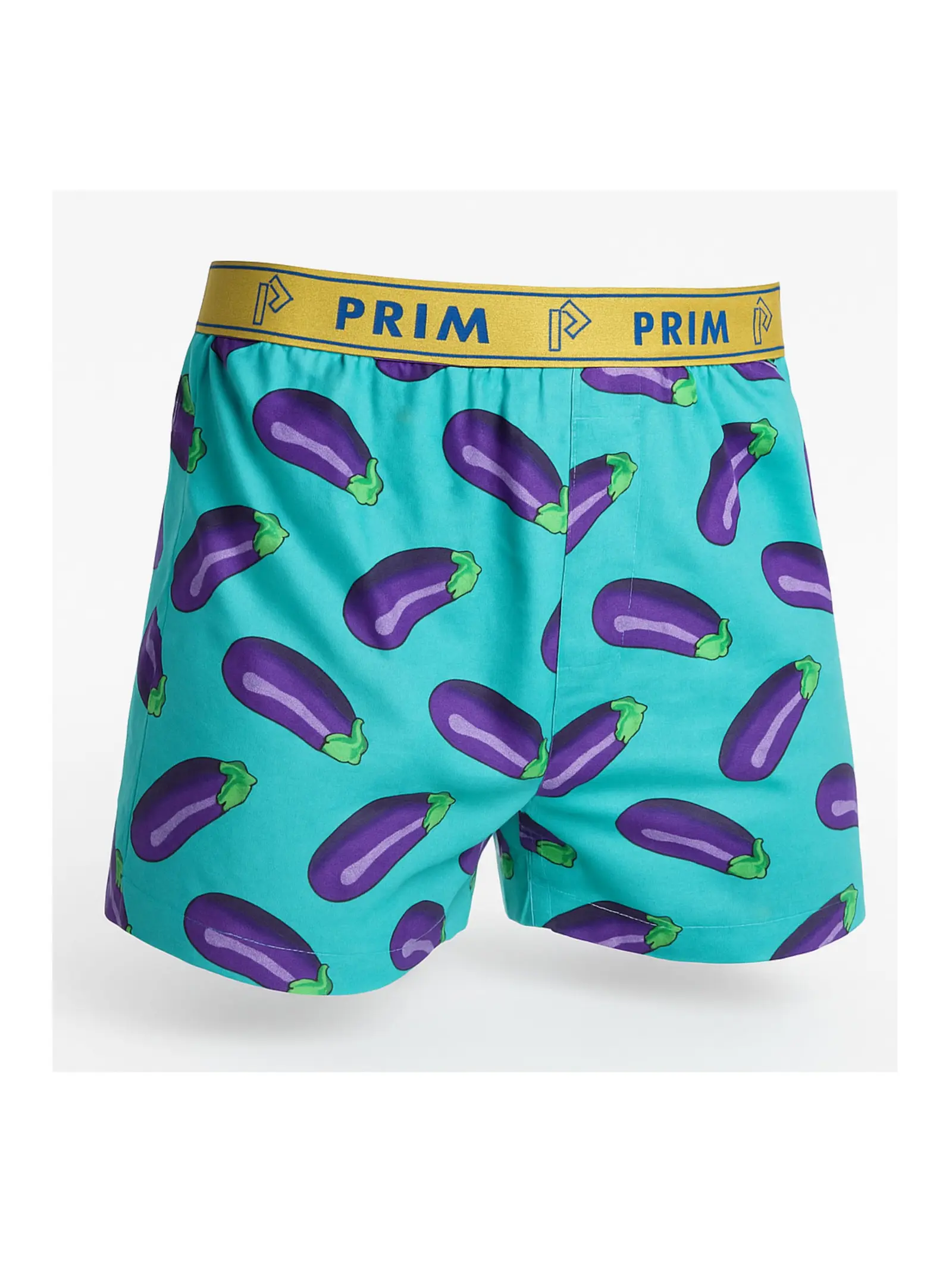 Blue Brinjal Print Premium Cotton Boxer for Men