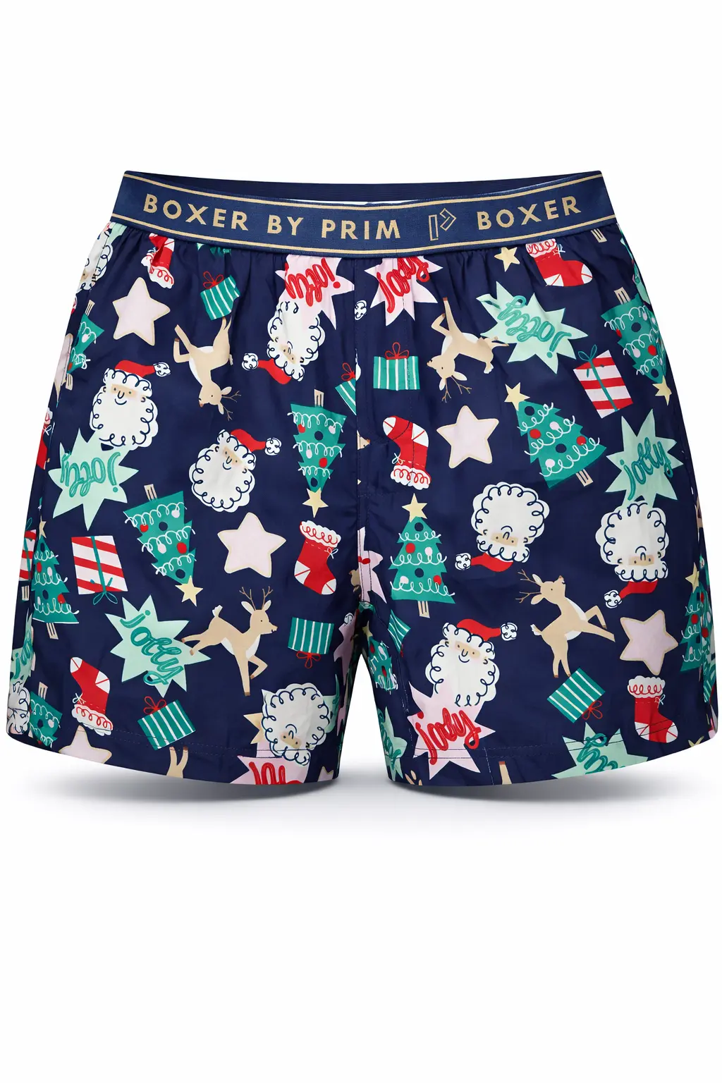 Christmas Jolly Printed Cotton Boxer for Men