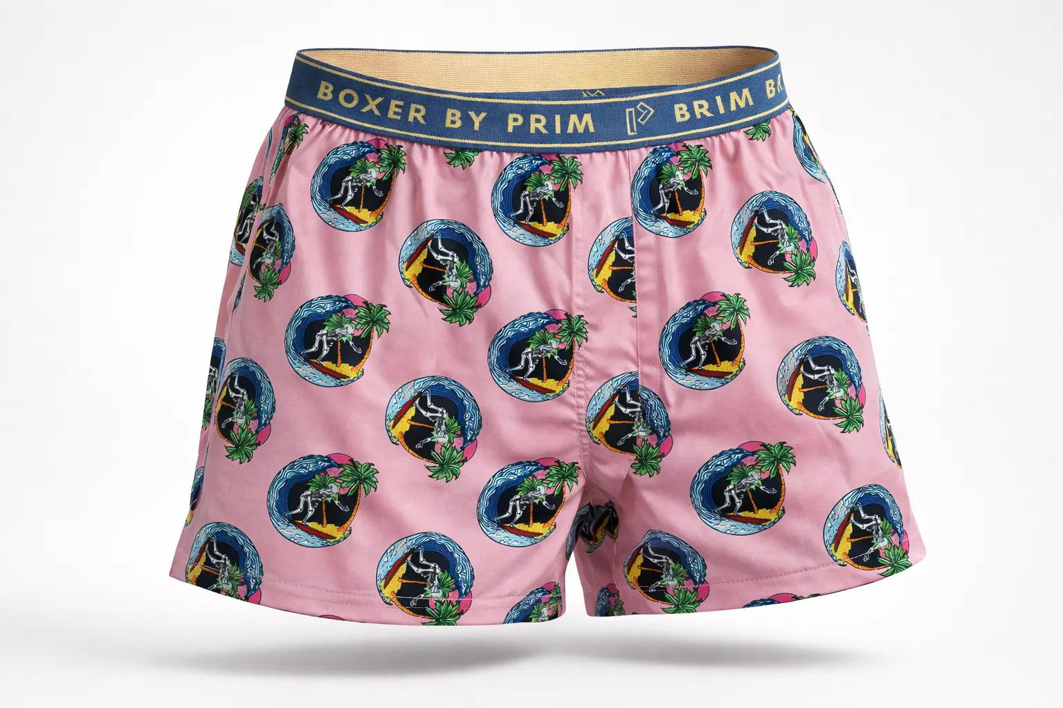 Pink Tropical Surf Premium Cotton Boxer for Men