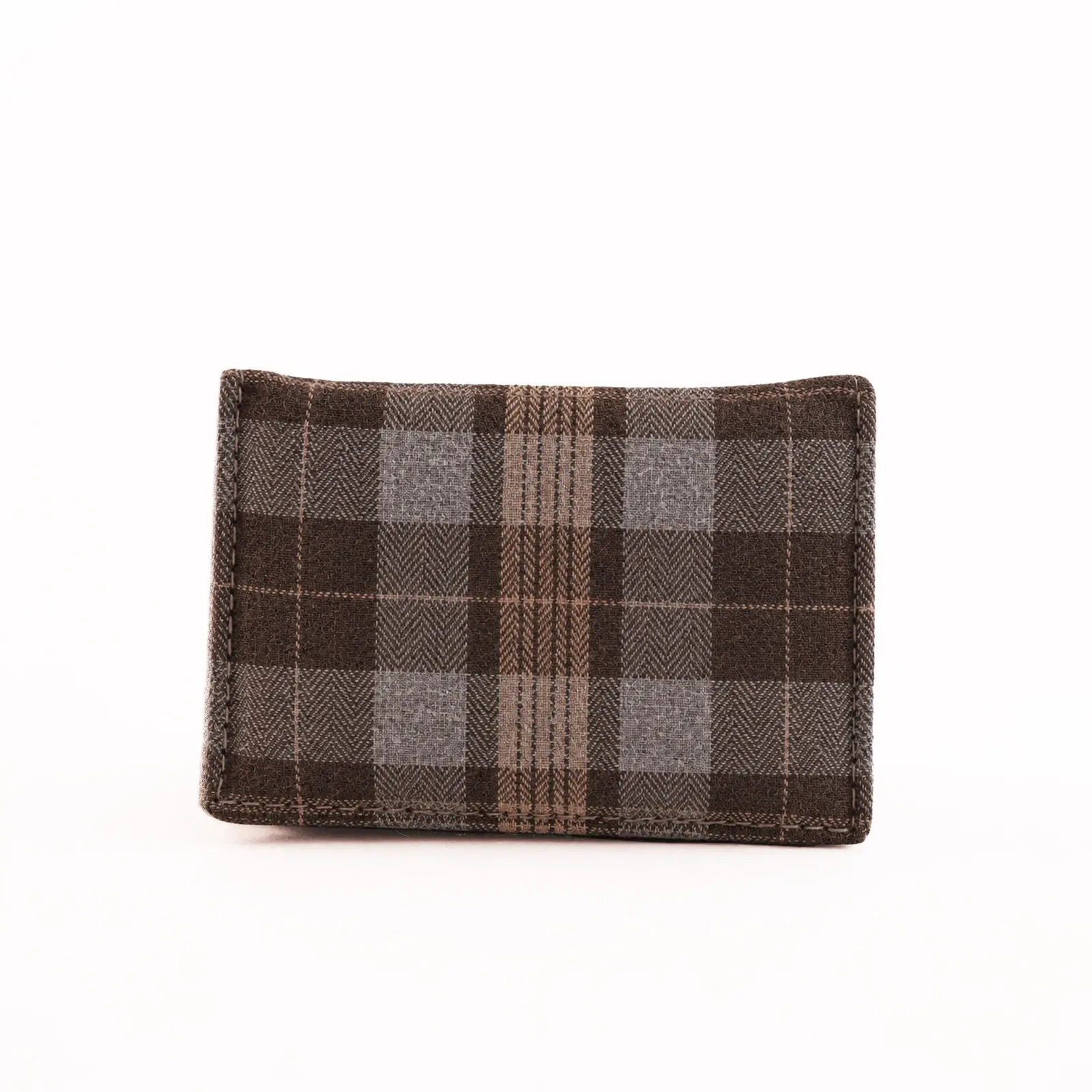 PRIM New Gen Flannel Pocket Wallet | Brown Heritage Check