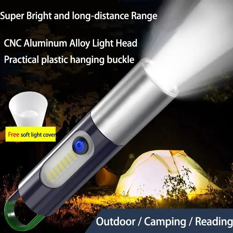 Multifunctional LED Flashlight XSP-836 | Rechargeable Zoom Torch