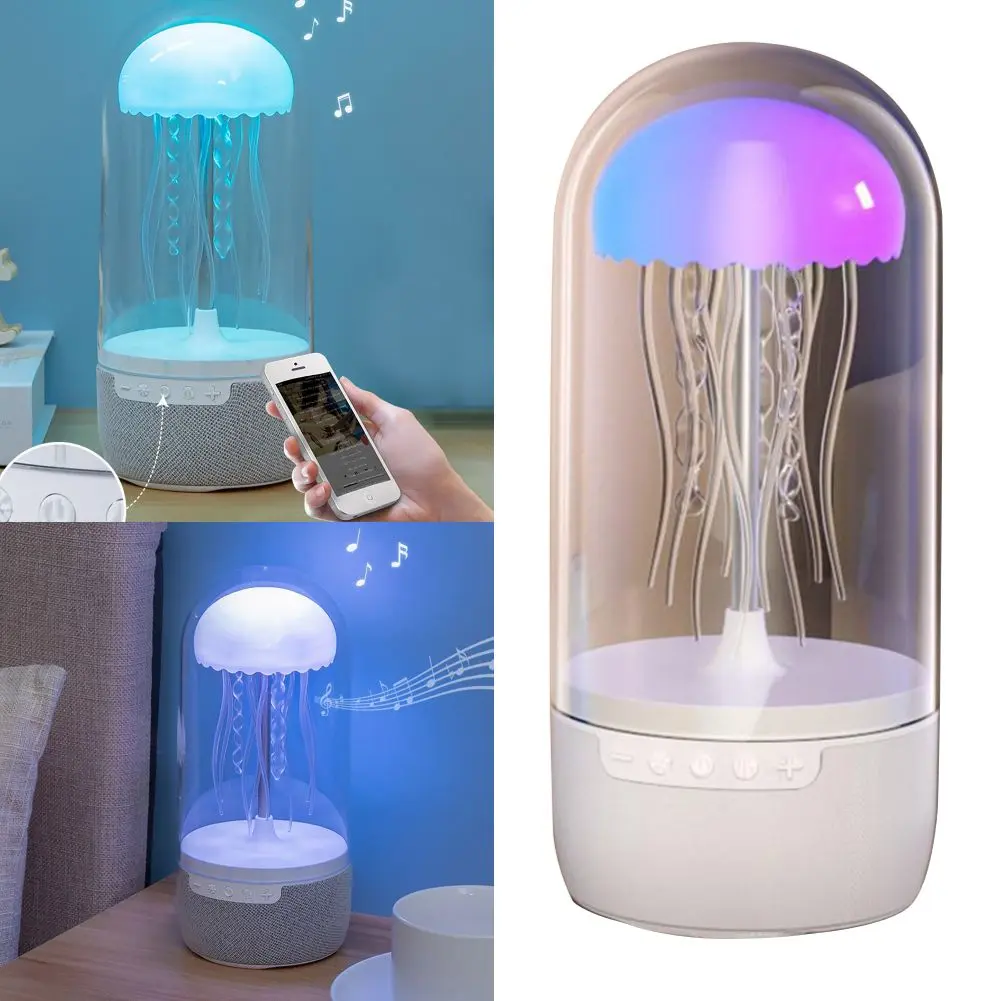 Colorful Jellyfish Lamp Bluetooth Speaker | RGB Mood Light
