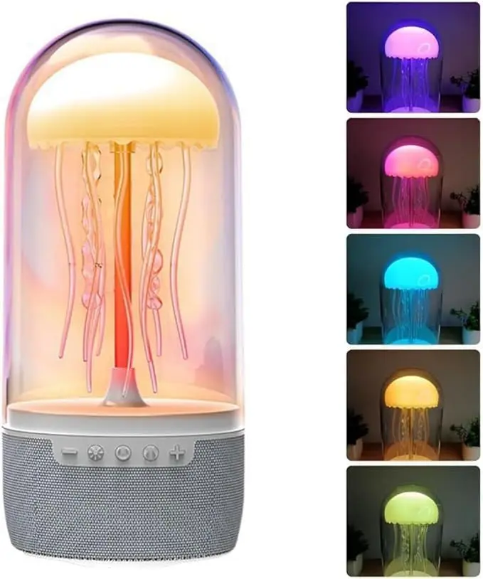 Colorful Jellyfish Lamp Bluetooth Speaker | RGB Mood Light