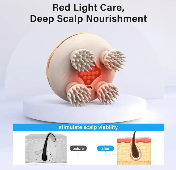 Smart Rechargeable Scalp Massager | Hair Growth & Stress Relief