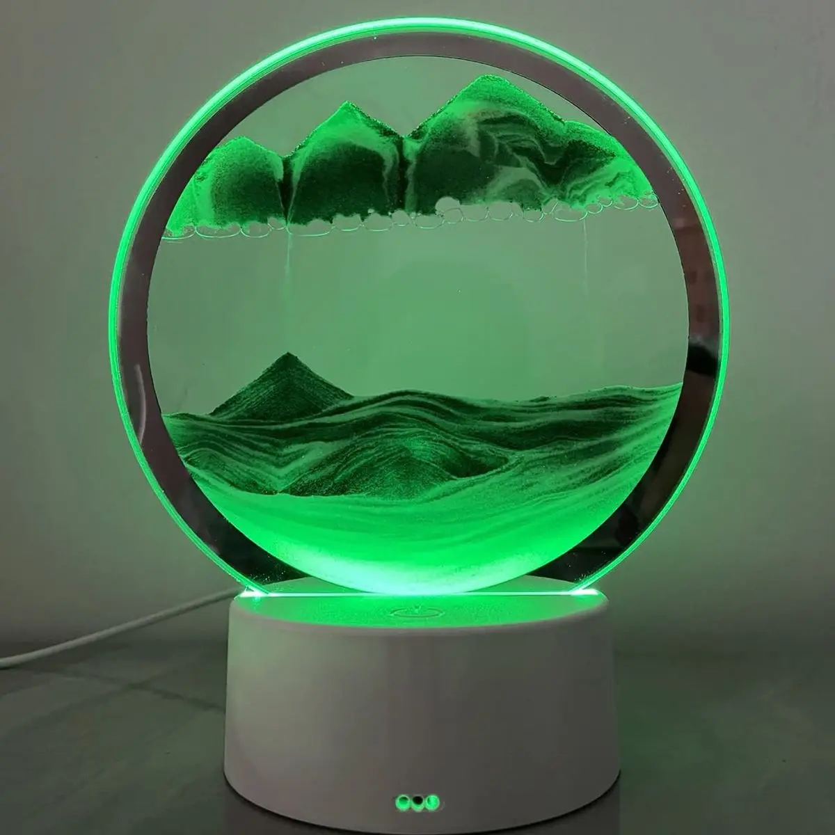 3D Moving Sand Art Table Lamp | Color Changing Night Light
