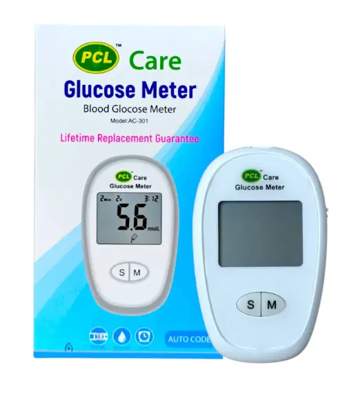 PCL Care Blood Glucose Monitoring Machine ( মোট ১১০ (১০০+১০) স্ট্রিপ + ১১০ (১০০+১০) নিডেল)