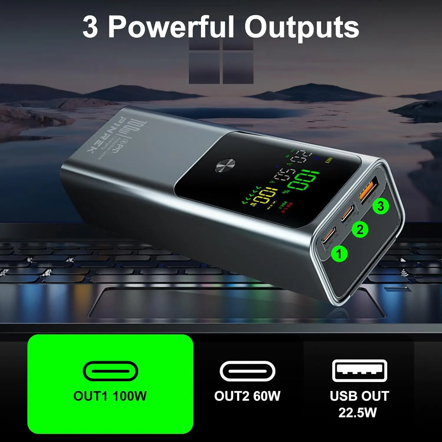 Electrica PD 100W Power Bank with 20000mAh high Quality Battery