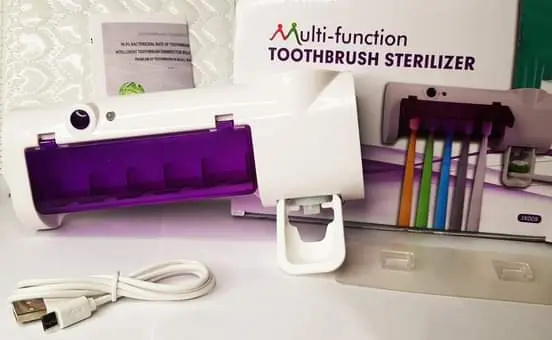 Multi-Function Toothbrush Sterilizer | UV Toothpaste Dispenser
