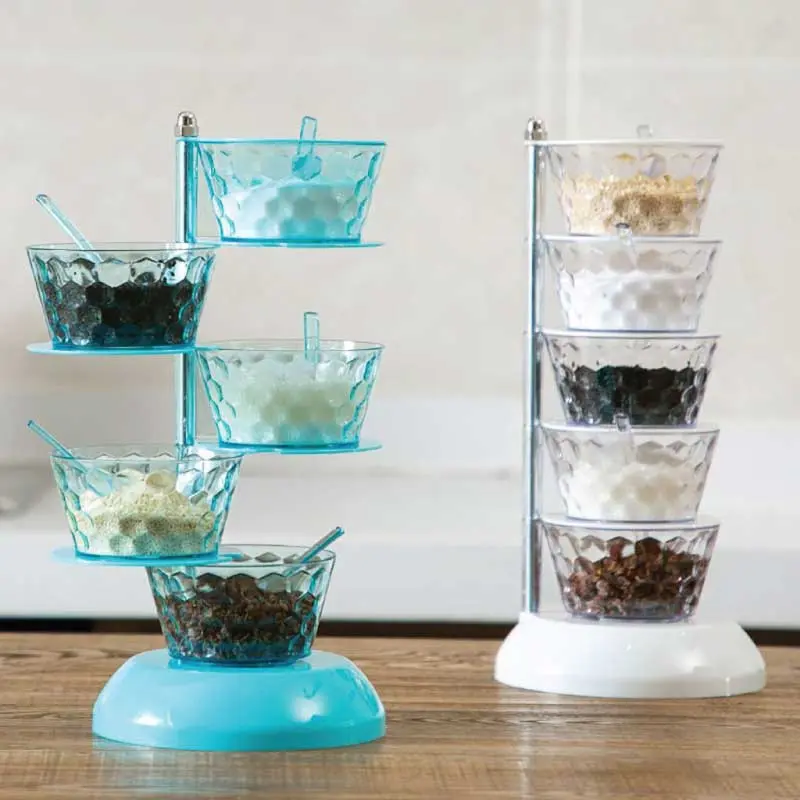 Rotating Spice Rack 5 Tier – Vertical Rotatable
