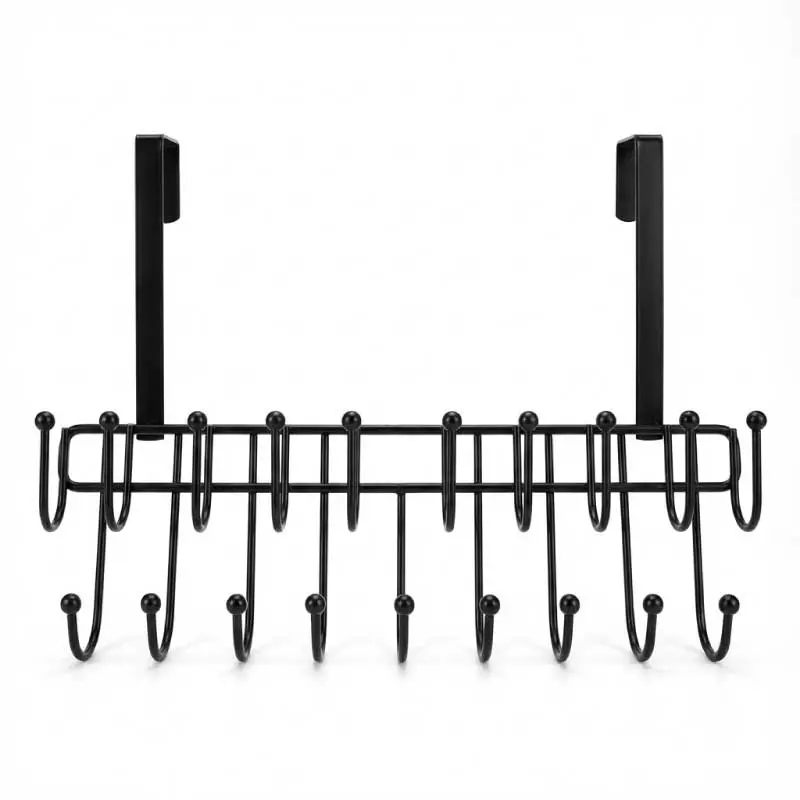 Over The Door 19-Hook Hanger – Heavy Duty Metal