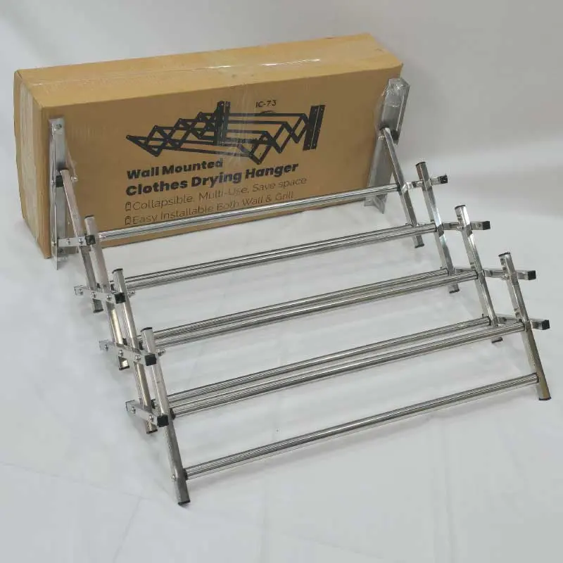 Wall Mounted Clothes Drying Hanger (5 Rods)