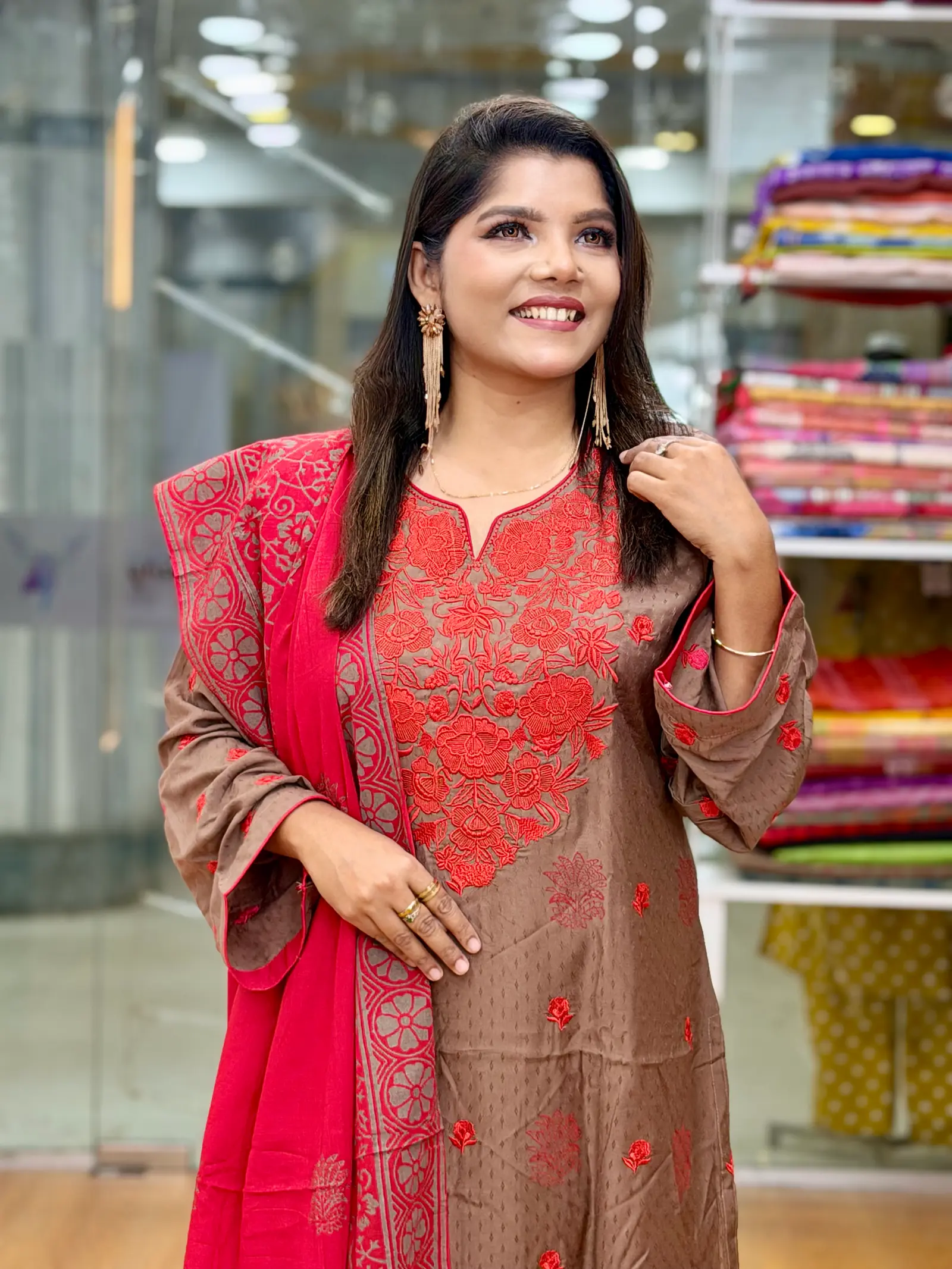 Mrimoyee Aarong Cotton Three Piece