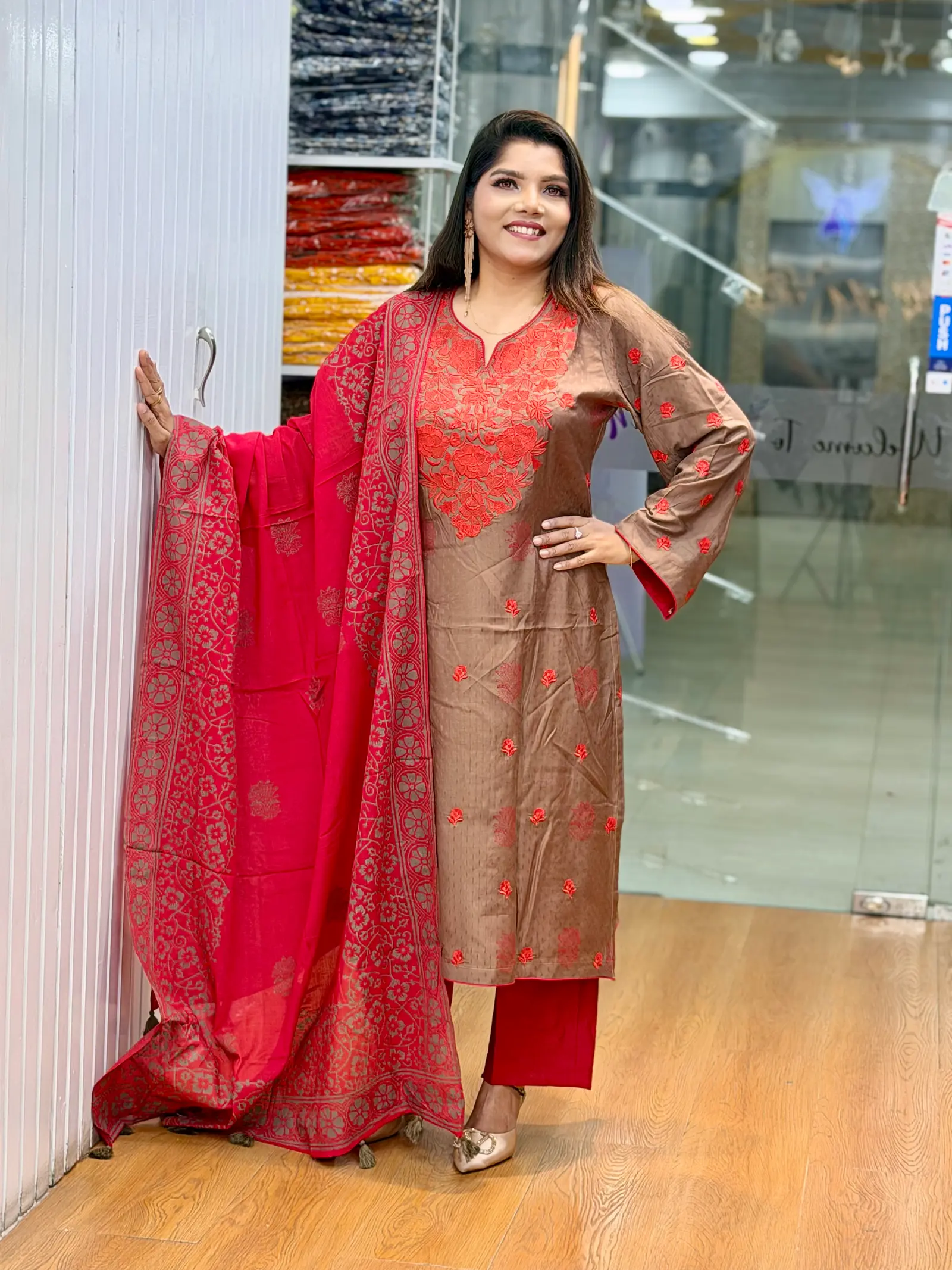 Mrimoyee Aarong Cotton Three Piece