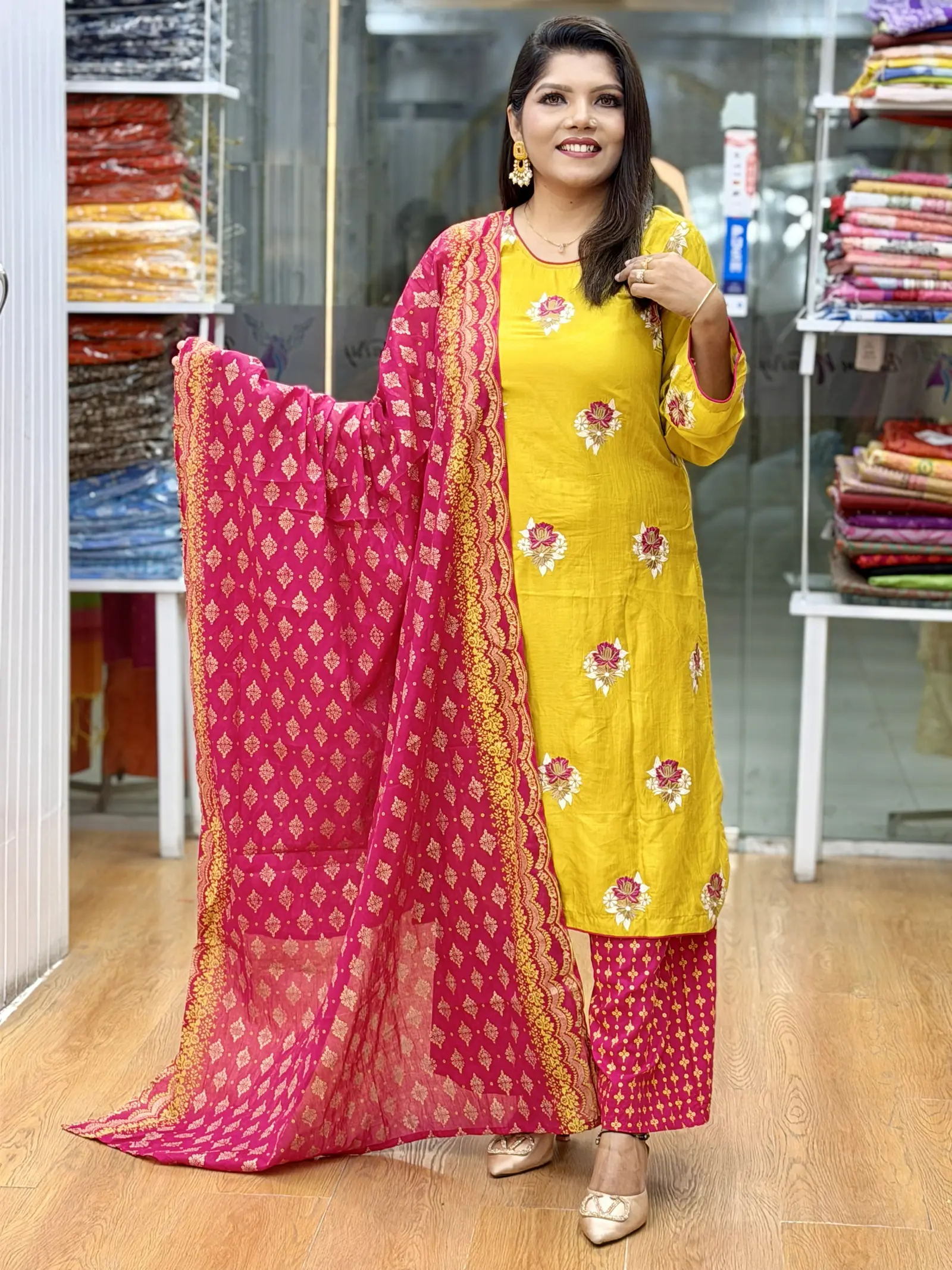 Rodela Maya arong Cotton Three Piece