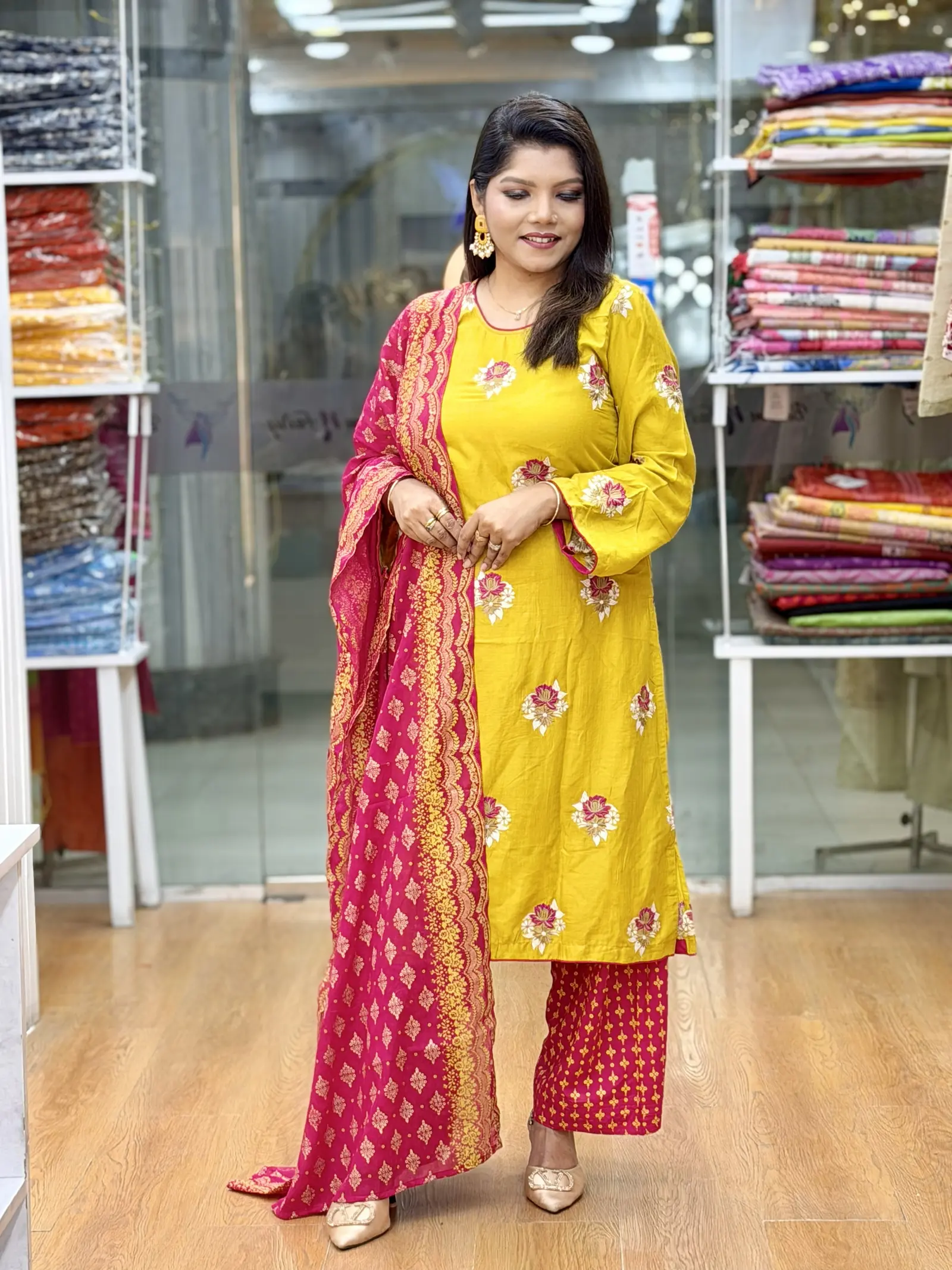 Rodela Maya arong Cotton Three Piece