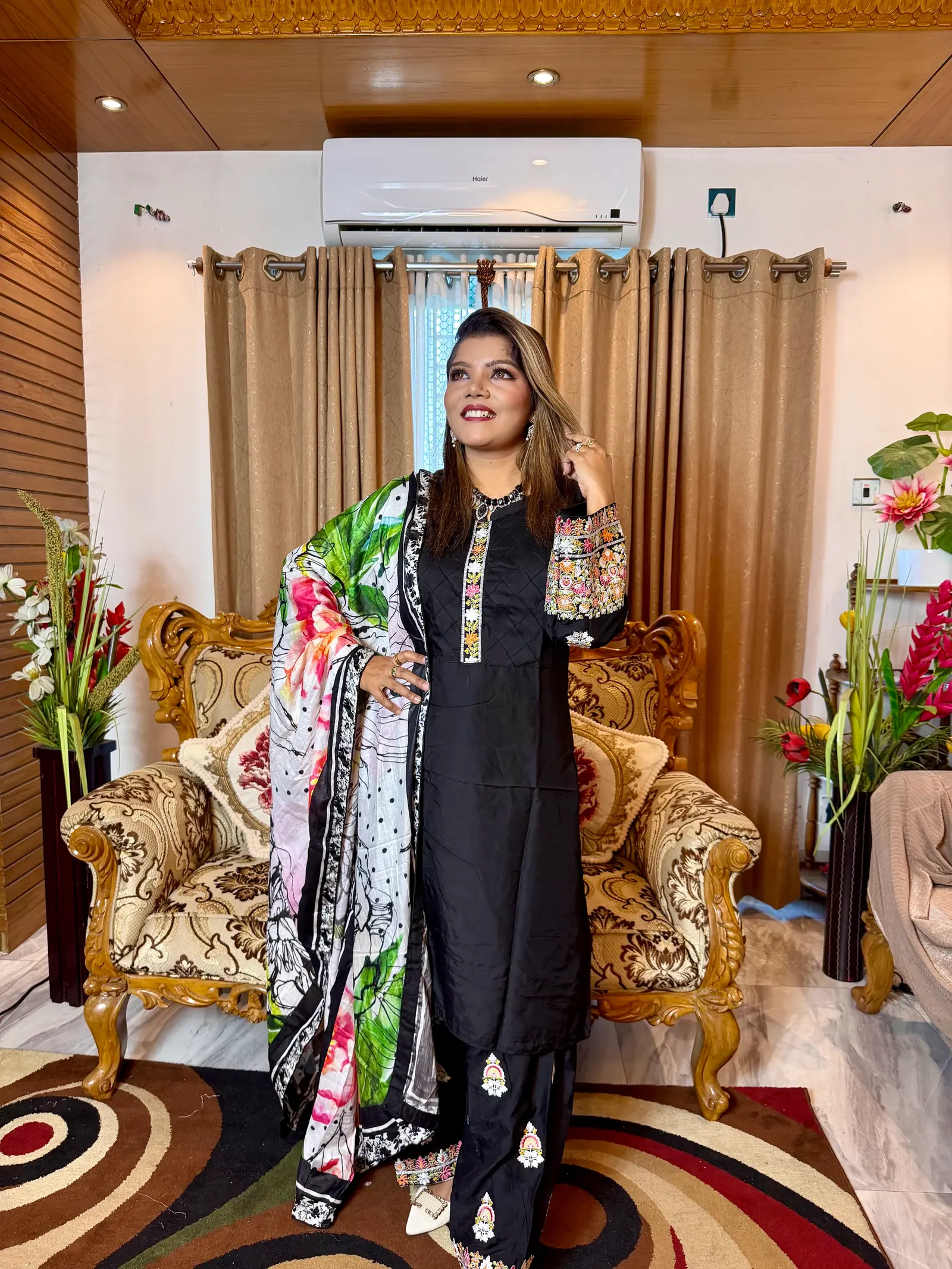 Kalo Kabbo Black Boutique Three Piece