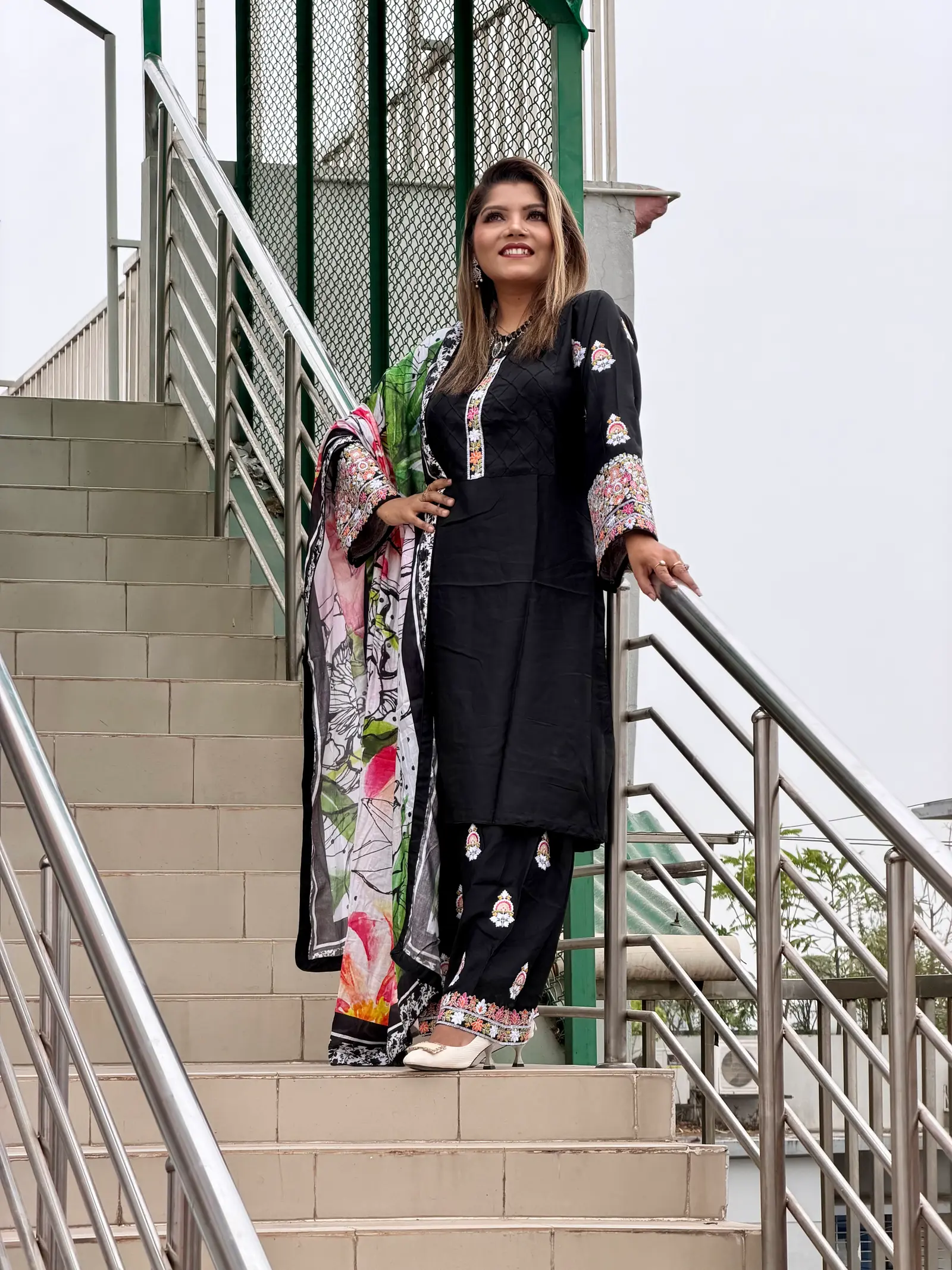 Kalo Kabbo Black Boutique Three Piece