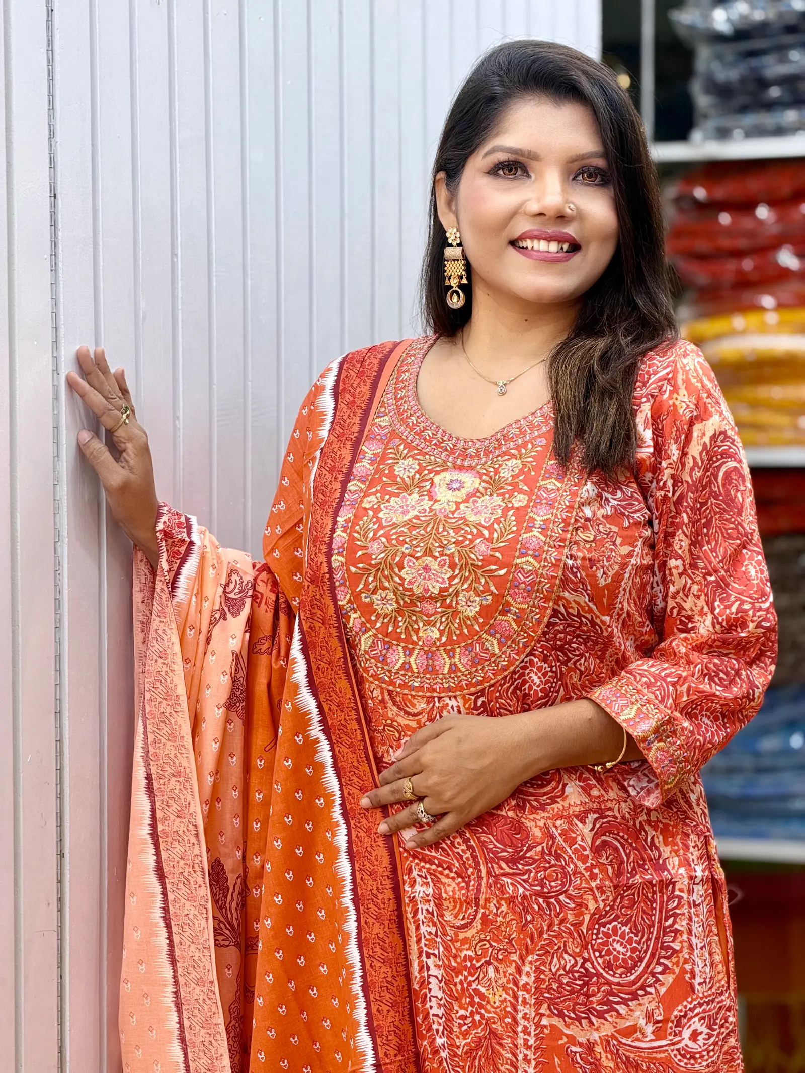 Terakota Aarong Cotton Three Piece