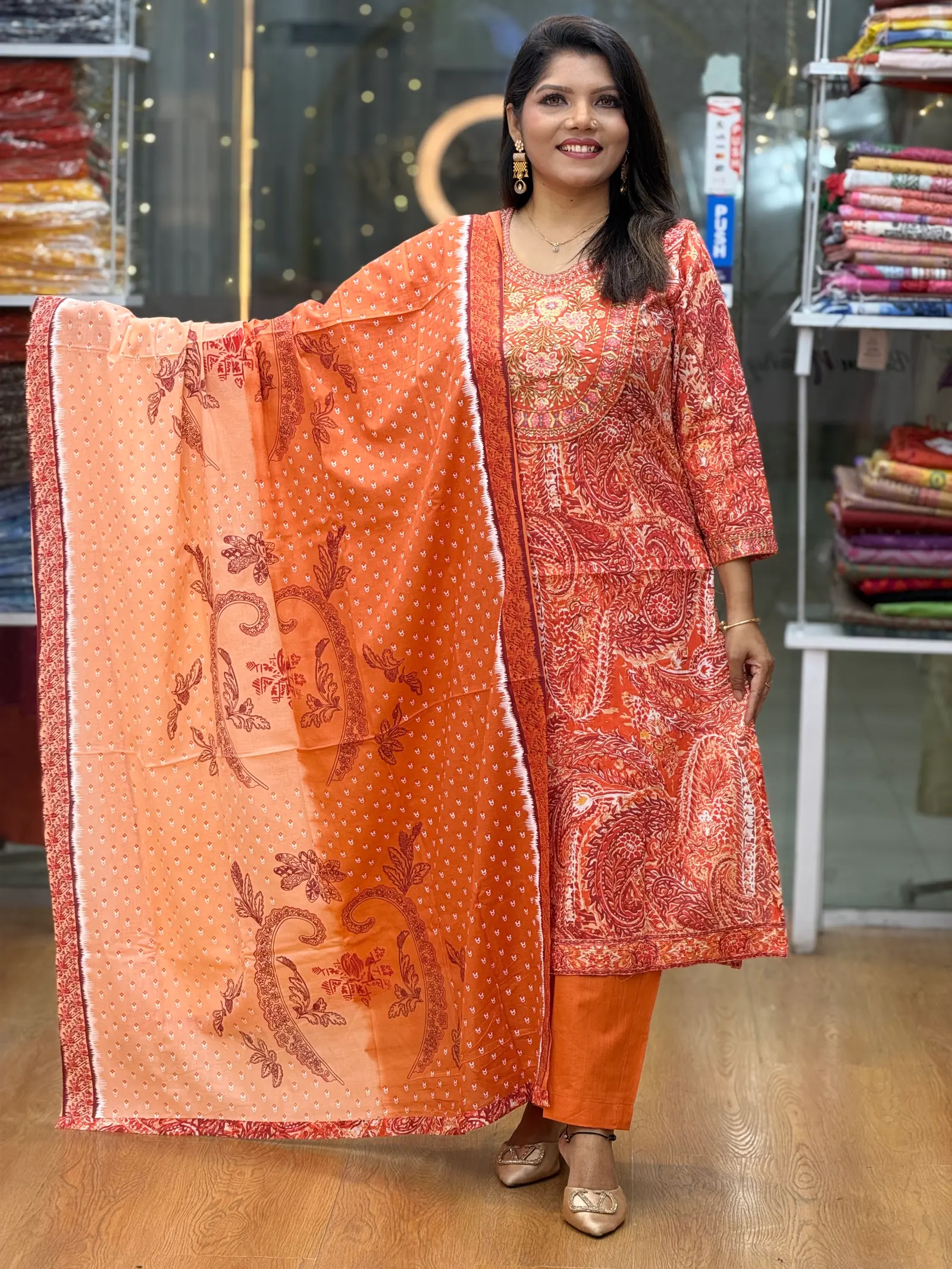 Terakota Aarong Cotton Three Piece