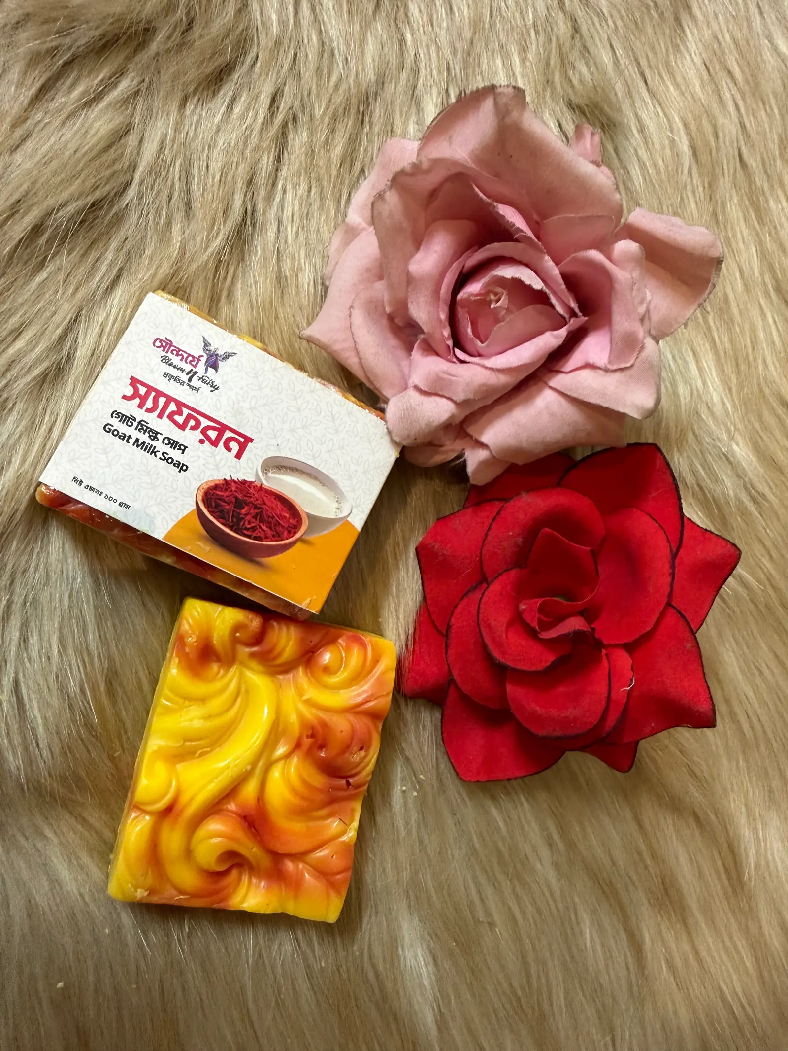 Bloom N Fairy Saffron Goat Milk Soap – 100gm