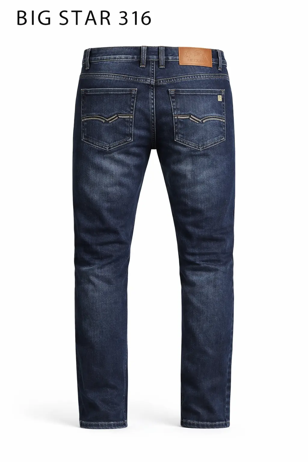 BIG STAR 316 Premium Dark Wash Slim Fit Denim Jeans