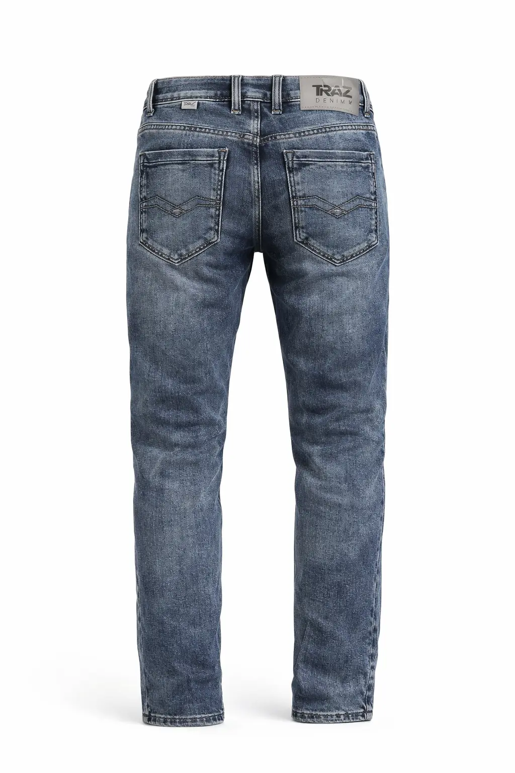 Vintage Vibe TRAZ 306 Premium Slim Fit Washed Denim Jeans