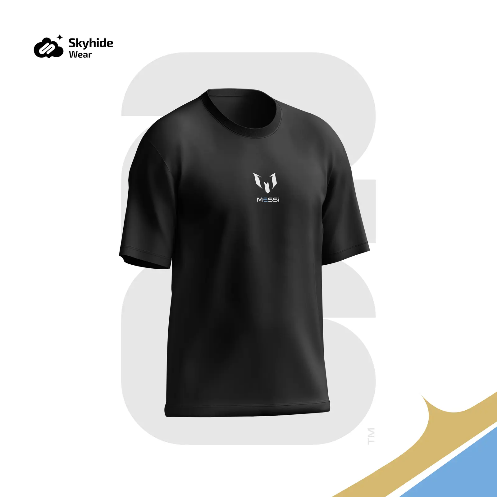 LM10 Inspired Black Drop Shoulder T-Shirt in BD