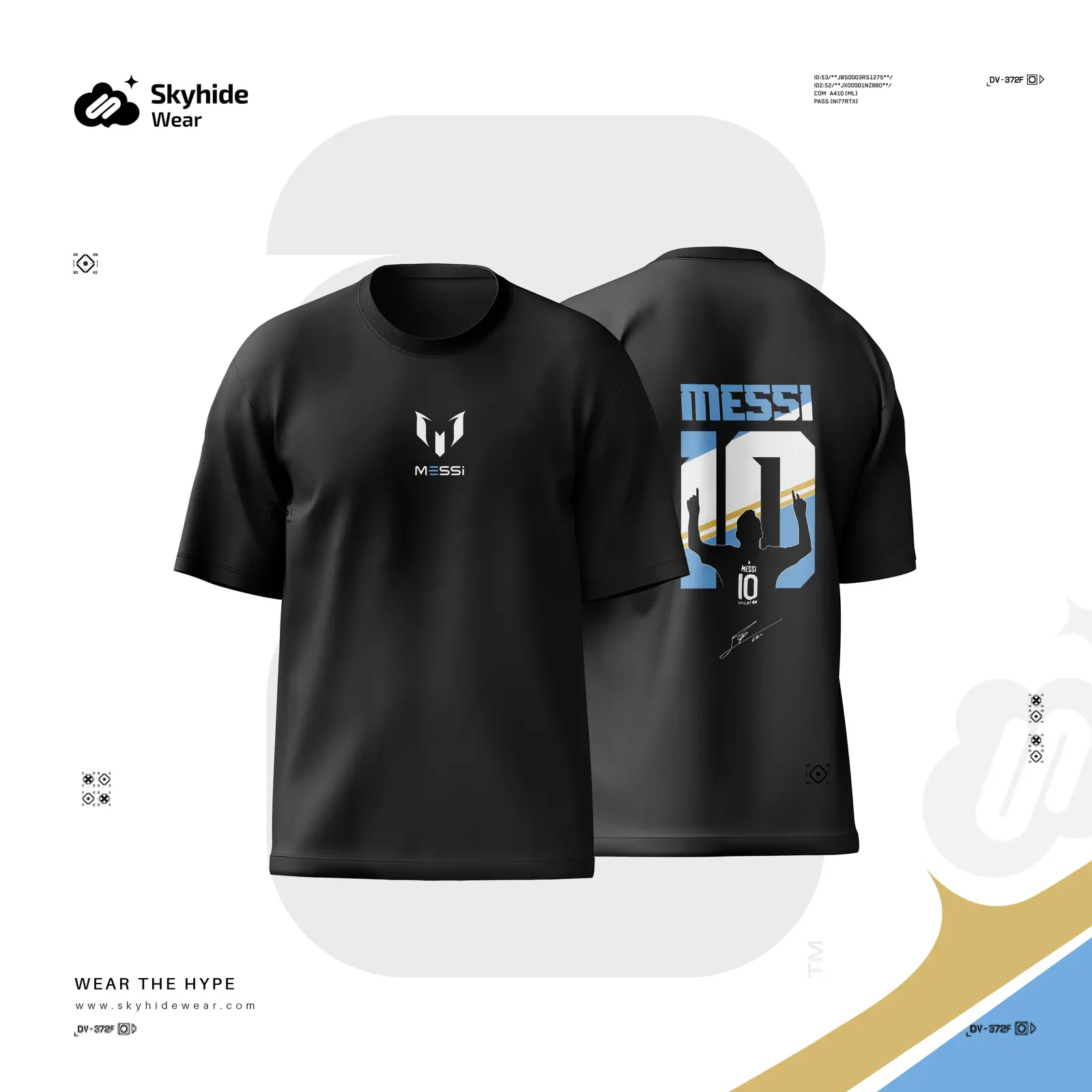 LM10 Inspired Black Drop Shoulder T-Shirt in BD