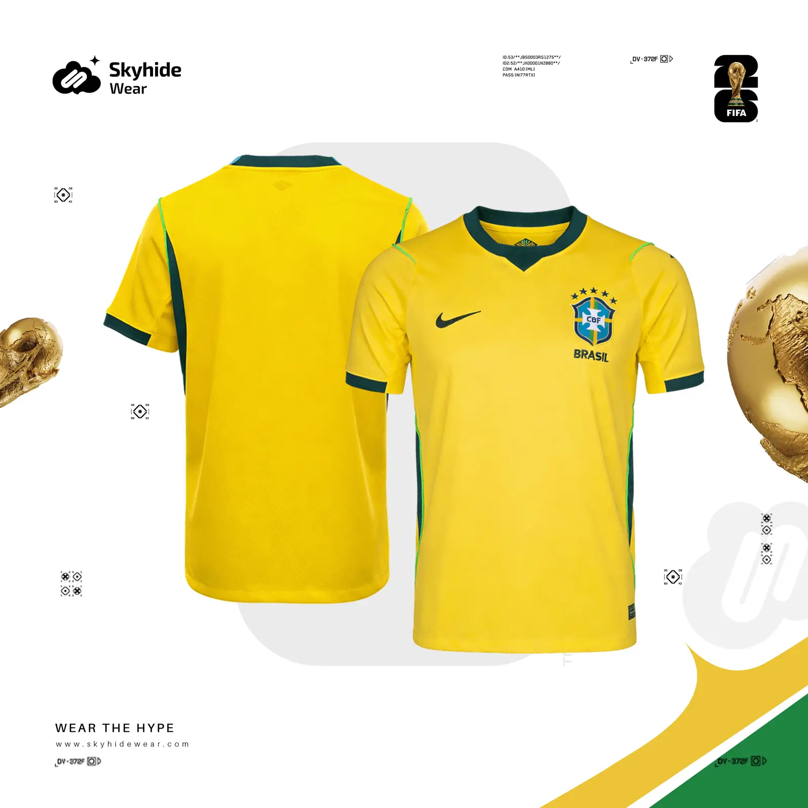 Brazil 2026 Inspired Home Jersey Fan Edition in BD