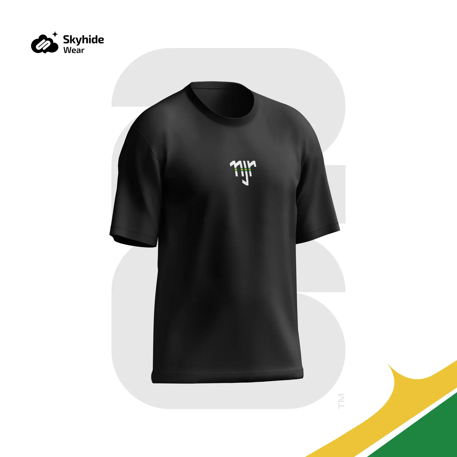 Neymar Inspired Black Drop Shoulder T-Shirt in BD