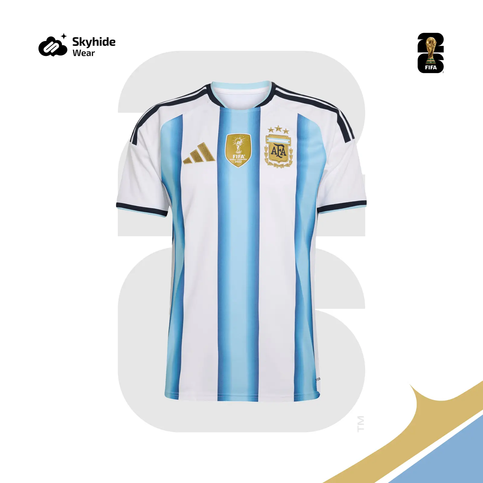 Argentina 2026 Inspired Home Jersey Player Edition in BD